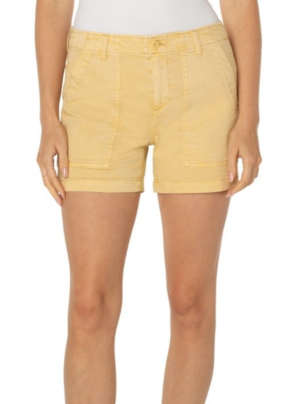 Liverpool Yellow Utility Cargo Shorts